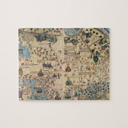 131-0058260/1カタロニアの地図書: Ja著アジアの詳細、 ジグソーパズル (横)