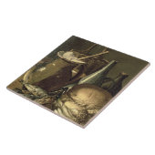 131-0058519/1魚、ニラネギおよびBreaの静物画 タイル (側面)