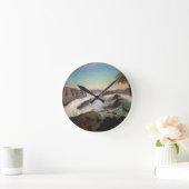 131-0059242パウロアルフォンソの滝1850年 ラウンド壁時計 (ホーム)