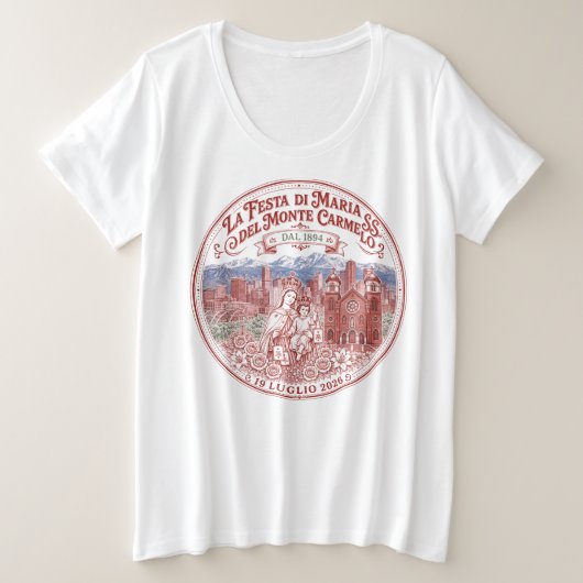 132回目の祝祭 女性用 プラスサイズTシャツ (デザイン正面)