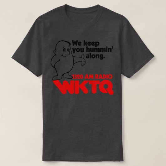 1320 WKTQピッツバーグレトロ消滅ラジオ局 Tシャツ (デザイン正面)