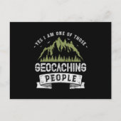 132.はい、私はジオキャッシングをしている人たちの1人です 案内ポストカード (正面)