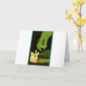 132.帽子屋 カード (黄色い花)