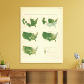 133農場の価値を高める1850～1900 キャンバスプリント (インサイチュ (リビング))