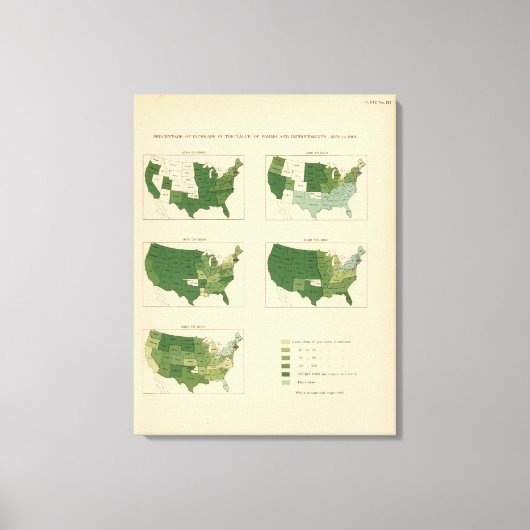 133農場の価値を高める1850～1900 キャンバスプリント (正面)