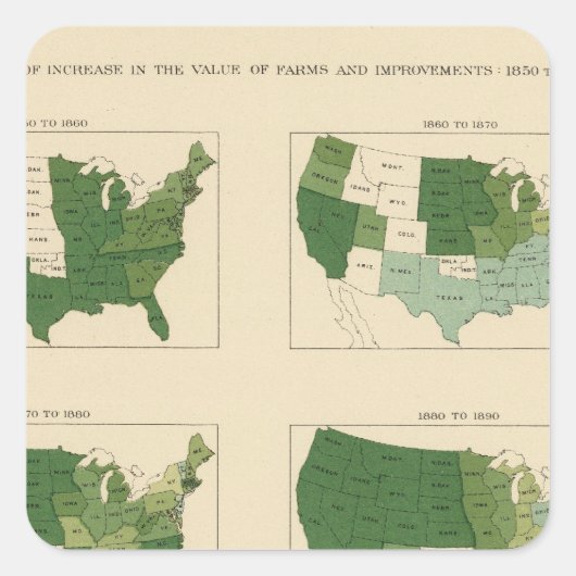 133農場の価値を高める1850～1900 スクエアシール (正面)