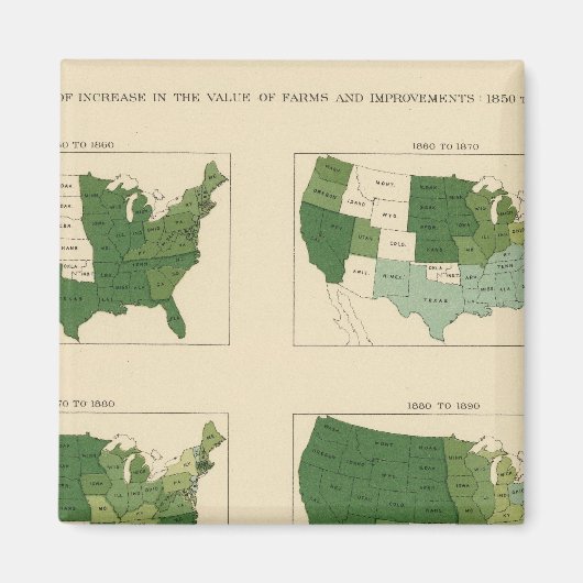 133農場の価値を高める1850～1900 マグネット (正面)