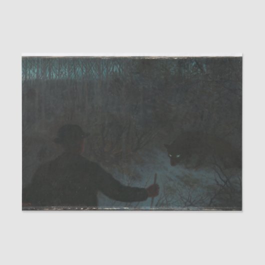 133.アッシュラッドとオオカミ 薄葉紙 (正面)