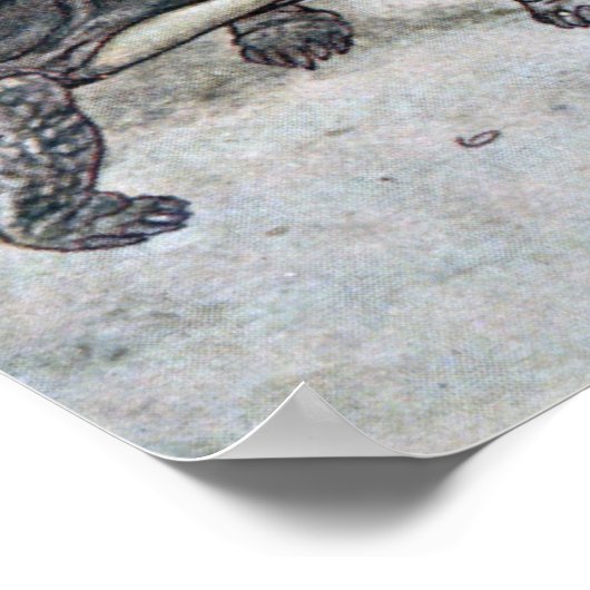 133.ウサギとカメ ポスター (角)