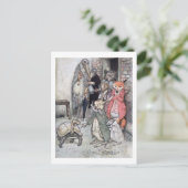 133.ウサギとカメ ポストカード (スタンド正面)