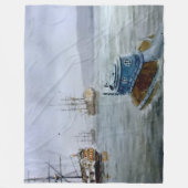 133.カメ フリースブランケット (正面)