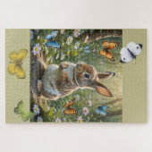 133.バニーと蝶 ジグソーパズル (横)