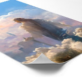 133.ヒツジ飼とヒツジの群れ ポスター (角)