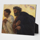 133.ペトロとヨハネランニングの弟子たち フォトプラーク (側面)