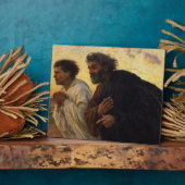 133.ペトロとヨハネランニングの弟子たち フォトプラーク (側面)