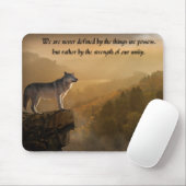 133.白いオオカミ マウスパッド (マウス)