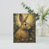 133.美しいウサギ ポストカード (スタンド正面)