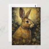 133.美しいウサギ ポストカード (正面/裏面)