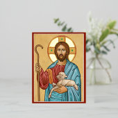 133.良い羊飼い 箔シーズンポストカード (立ち正面)