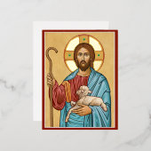 133.良い羊飼い 箔シーズンポストカード (正面/裏面)