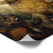 133.茶色いウサギ ポスター (角)