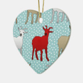 133.赤ヤギ セラミックオーナメント (左)