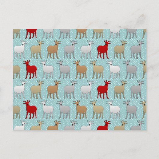 133.赤ヤギ ポストカード (正面)