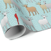 133.赤ヤギ ラッピングペーパー (ロールコーナー)