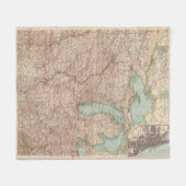 13435 Mich、Wis、Minn、Ia、Moの病気、Ind、Ky フリースブランケット (正面(横))