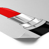 13479赤い口紅メイクアップ美しいファッションスタイルSAL ポスター (角)