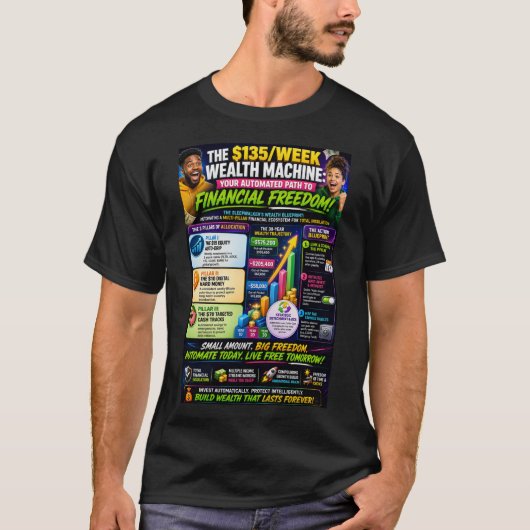 135ドル+ウィークリィー天気プランTシャツ Tシャツ (正面)