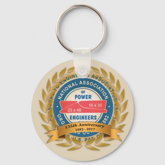 135周年記念キーチェーン キーホルダー (正面)