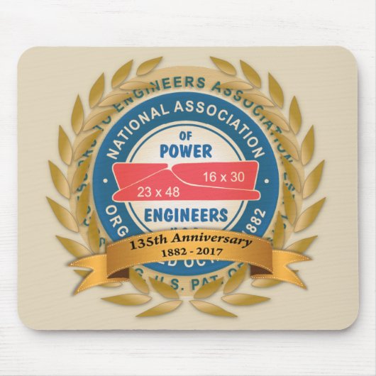 135th記念日のマウスパッド マウスパッド (正面)