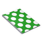 136草の緑の地球環境ブライトホワイトポール ノートブック (右側)