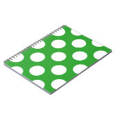 136草の緑の地球環境ブライトホワイトポール ノートブック (左側)