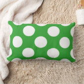 136草の緑の地球環境明るいホワイトポール ランバークッション (ブランケット)