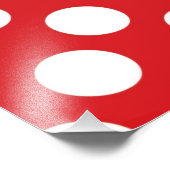 136赤い白い水玉模様水玉模様パターン背景 フォトプリント (角)