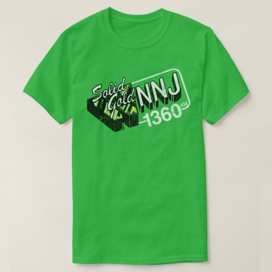 1360 AM WNJニュージャージー70sラジオ局 Tシャツ (デザイン正面)