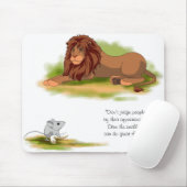 136.ライオンとネズミ マウスパッド (マウス)