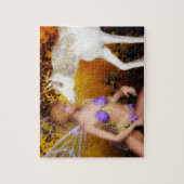 136.一角獣（ユニコーン）と妖精 ジグソーパズル (縦)