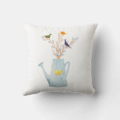 136.孔雀と鴨と雛 クッション (裏面)