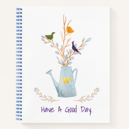 136.孔雀と鴨と雛 ノートブック