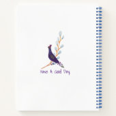 136.孔雀と鴨と雛 ノートブック (裏面)