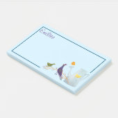 136.孔雀と鴨と雛 ポストイット (アングル)