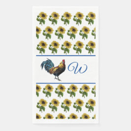 136.鶏とヒマワリ