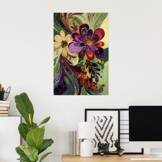 1370フローラ ポスター (ホームオフィス)