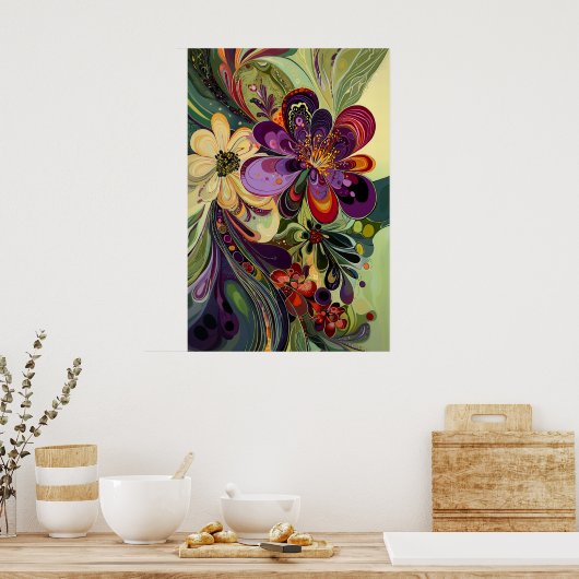 1370フローラ ポスター (キッチン)