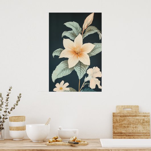 1374フローラ ポスター (キッチン)