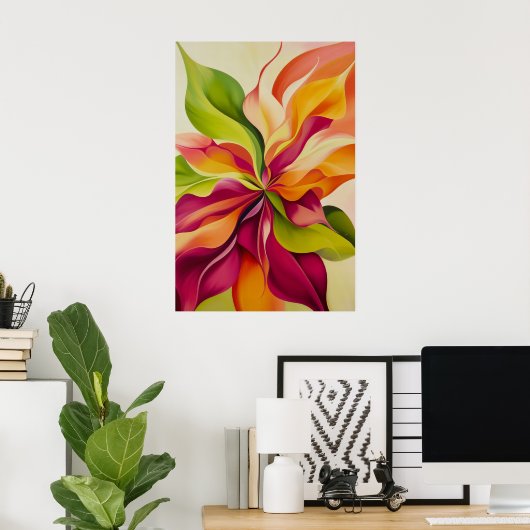 1376フローラ ポスター (ホームオフィス)