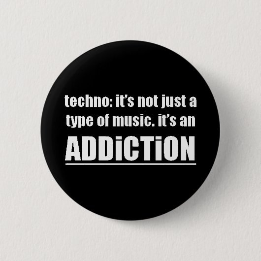 13770テクノ型音楽中毒モットプリファレンス 缶バッジ (正面)